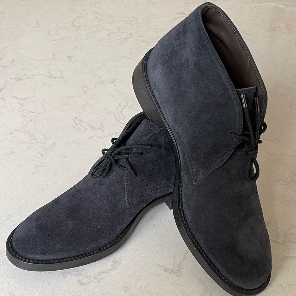 COPY - TOD’S Chukka Boots in Suede Blue, New